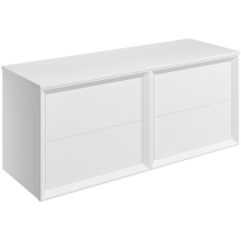 Pekin 1210mm Matt White Wall Hung Vanity Unit