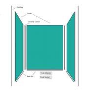 Elegance Collection 3 Sided Shower Panel Kit By Perform Panel (4 * 2400x1200mm Boards)