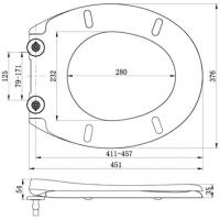 Arley Pluto Plus Soft Close Quick Release Toilet Seat