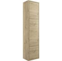 Pomeranian 300mm 1 Door Wall Hung Tall Unit - Havana Oak