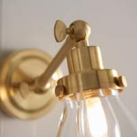 Mandarin Wall Light - Brushed Brass