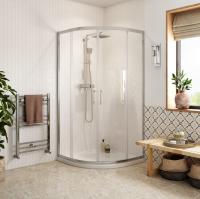 Prime 900mm 2 Door Easy-Fit Quadrant Shower Enclosure in Chrome