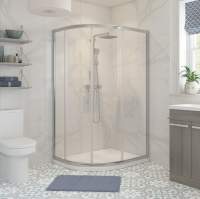 Prime 900 x 760mm 2 Door Offset Quadrant Shower Enclosure