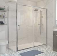 Scudo S6 1700mm Chrome Sliding Shower Door