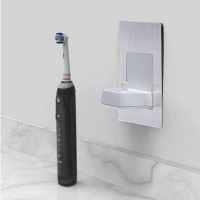 Oral B/Braun In Wall Electric Toothbrush Holder & Charger - Brushed Steel - Proofvision