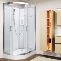 Vidalux Pure E 1200 Shower Cabin 1200 x 800mm with Electric Shower