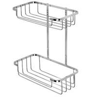 Croydex Stainless Steel Two Tier Shower Caddy - 315 x 250 x 125mm 