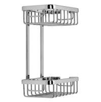 Croydex Stainless Steel Two Tier Shower Caddy - 315 x 250 x 125mm 