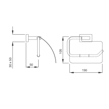 VitrA Minimax Toilet Roll Holder - 44789 