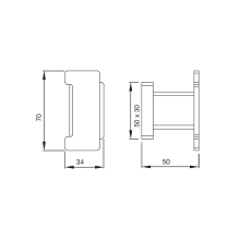 Croydex Pendle Tumbler Glass & Holder - Chrome - Flexi-Fix