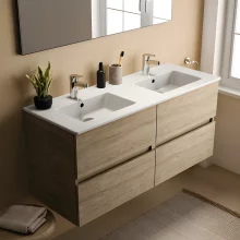 Scudo Bella 900 Gloss White Floor Standing Vanity