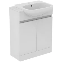 Ideal Standard Eurovit+ 600mm Gloss White Semi-Countertop Basin and Unit