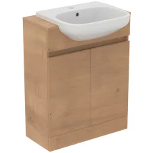 Ideal Standard Eurovit+ 600mm Natural Oak Semi-Countertop Basin and Unit