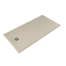 RAK Feeling 1600 x 800mm Cappuccino Stone Resin Shower Tray - Cut To Size 