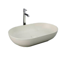 Feeling Oval Countertop Basin Matt Greige - RAK Ceramics