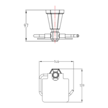 RAK Washington Slide Rail Kit with Wall Outlet