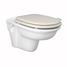 Washington Wall Hung Rimless WC with Soft Close Seat Greige - RAK Ceramics