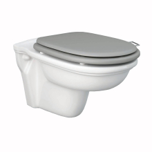 Washington Wall Hung Rimless WC with Soft Close Seat Grey - RAK Ceramics