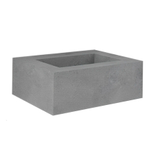 RAK Precious Cool Grey 630 Counter Wash Basin 0 Tap Holes