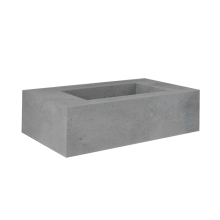 RAK Precious Cool Grey 830 Counter Wash Basin 0 Tap Holes