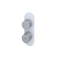 Feeling Round White Single Outlet Shower Valve by RAK Ceramics