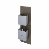 Feeling Cappuccino Square Single Outlet Shower Valve by RAK Ceramics