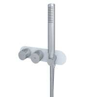 Feeling White Round Dual Outlet Shower Valve with Shower Kit by RAK Ceramics
