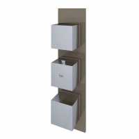 Feeling Cappuccino Square Dual Outlet Shower Valve by RAK Ceramics