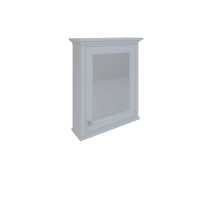 Washington White Mirrored Cabinet Single Door - RAK Ceramics