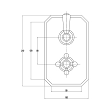 RAK Washington Concealed Thermostatic Valve Single Outlet