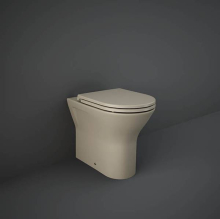 RAK Feeling Matt Greige Rimless Back To Wall Toilet & Soft Close Seat