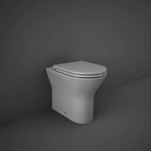 RAK Feeling Matt Cappuccino Rimless Back To Wall Toilet & Soft Close Seat