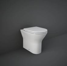 Washington Wall Hung Rimless WC with Soft Close Seat Black - RAK Ceramics