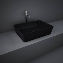 Feeling Rectangle Countertop Basin Matt Grey - RAK Ceramics