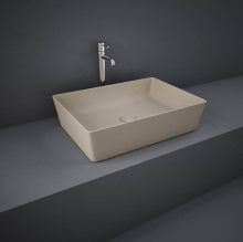 Feeling Rectangle Countertop Basin Matt Greige - RAK Ceramics