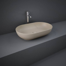 Feeling Oval Countertop Basin Matt Greige - RAK Ceramics