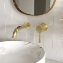 Pomeranian Mono Basin Tap - Brushed Brass