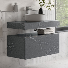 Anthracite Bathroom Shelf - 1800 x 320mm - Abacus 