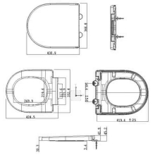 V20 ONE Soft Close Quick Release Toilet Seat - 87370 - Euroshowers