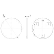 Origins Living Oslo Barrel Mirror in Brushed Brass