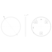 Origins Living Oslo Barrel Mirror in Brushed Bronze