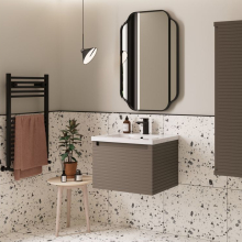 Duclair 600 x 900mm Black Rectangle Mirror