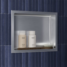 Gio Shower Niche Insert with Shelf Brushed Bronze 300 x 600mm