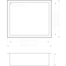 Anatra Stainless Steel 305 x 360mm Bathroom Niche