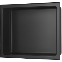 Anatra Matt Black 305 x 360mm Bathroom Niche