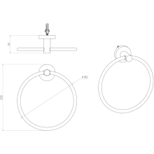 Lancia Brushed Bronze Concealed Knurled Handle 3 Pack