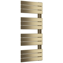 Aylesbury 500 x 1130mm Brushed Brass Square Ladder Towel Radiator