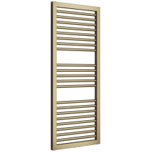 Herve 500 x 1228mm Brushed Brass Square Ladder Radiator