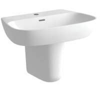 Allier 600 x 400mm 1 Tap Hole Basin & Semi Pedestal