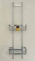 Croydex Stainless Steel Two Tier Shower Caddy - 315 x 250 x 125mm 